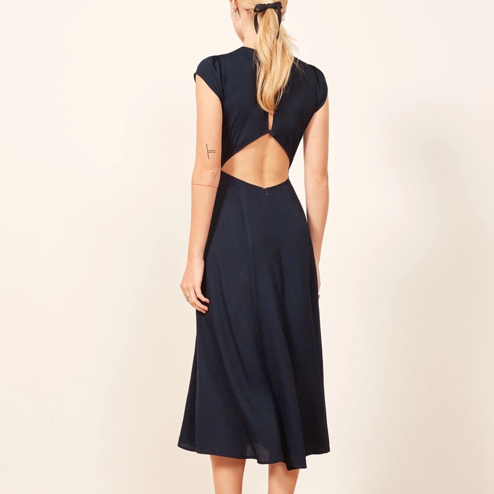NWT Reformation Gavin Dress Navy - never worn